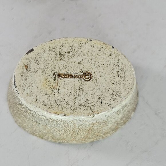 Vintage Florenza Gold-Toned Floral Basket Trinket Box Faux Pearls Rhinestones - Picture 6 of 9